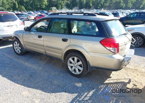 2009 Subaru Outback 2.5I z USA, uszkodzony, nr VIN 4S4BP61C797325356